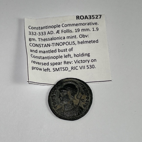 CONSTANTINE I the GREAT Founds Constantinople 332 - 333 AD Ancient Roman Coin - Picture 12 of 16